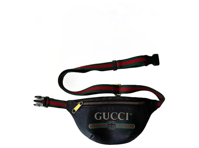 Gucci Bolsos de mano Negro Cuero  ref.1217853