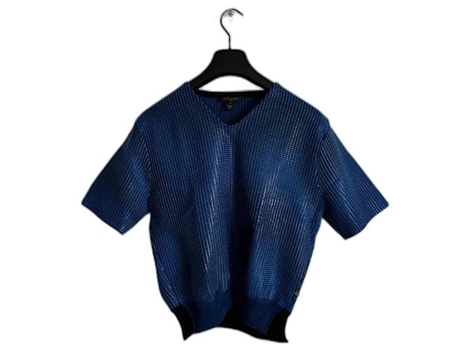 Louis Vuitton Tops Blue Wool  ref.1217857