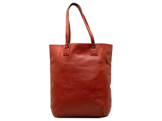 Red Loewe Anagram Tote Bag Leather  ref.1217888