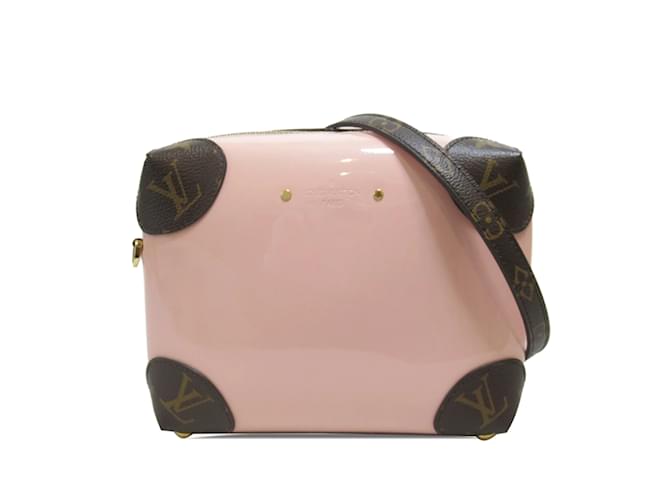 Pink Louis Vuitton Vernis Miroir Venice Crossbody Bag Leather  ref.1217893