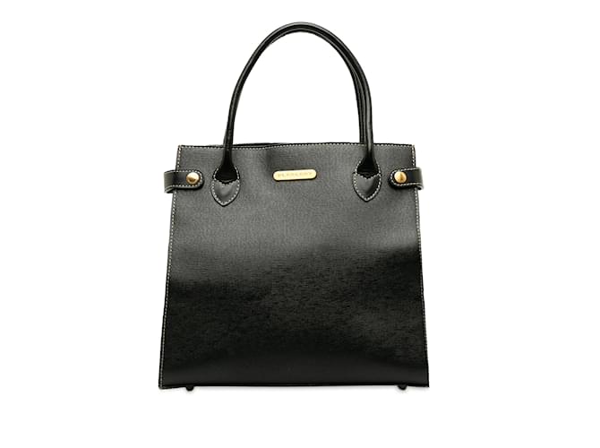 Black Burberry Leather Handbag  ref.1217906