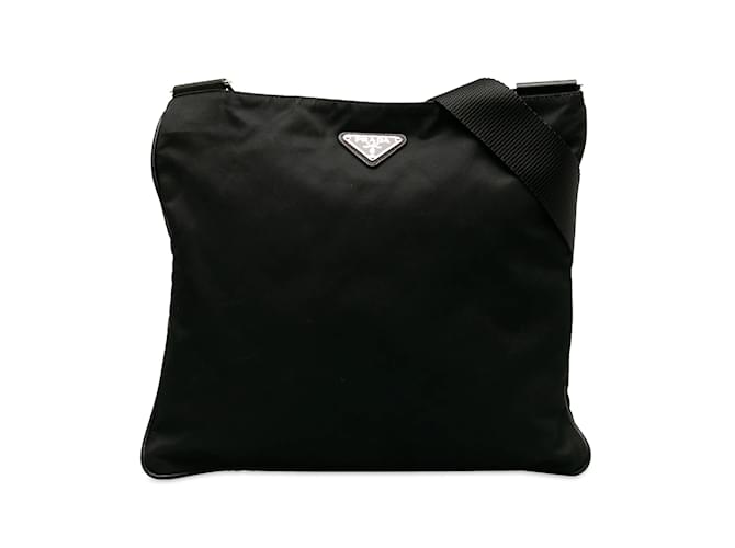 Black Prada Tessuto Crossbody Bag Cloth  ref.1217920