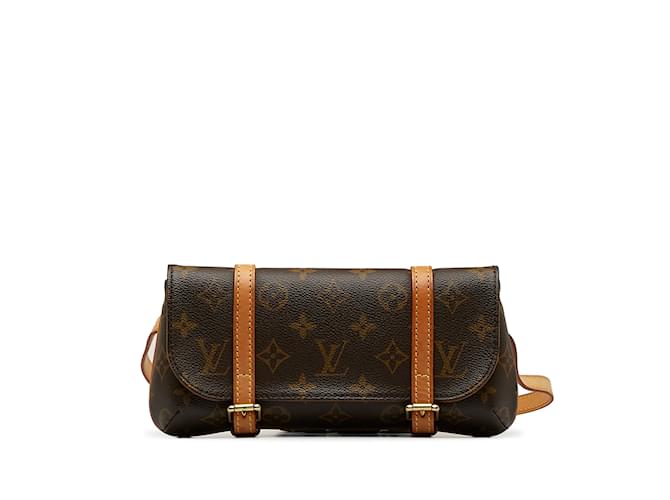 Brown Louis Vuitton Monogram Pochette Marelle PM Belt Bag Cloth  ref.1217955