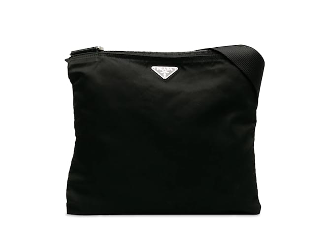 Black Prada Tessuto Crossbody Bag Cloth  ref.1218003