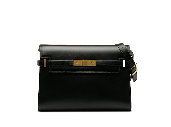 Black Saint Laurent Medium Manhattan Shoulder Bag Leather  ref.1218012