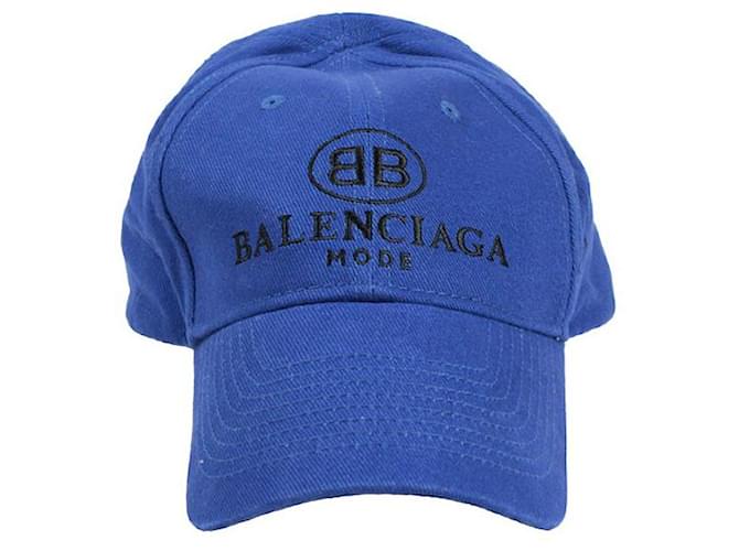 Balenciaga cappelli Blu Cotone  ref.1218063