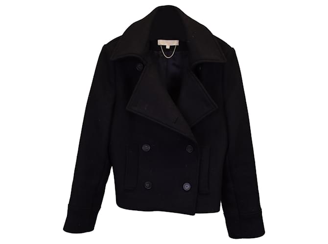 Vanessa Bruno Stuart Double-Breasted Jacket in Black Virgin Wool  ref.1218134
