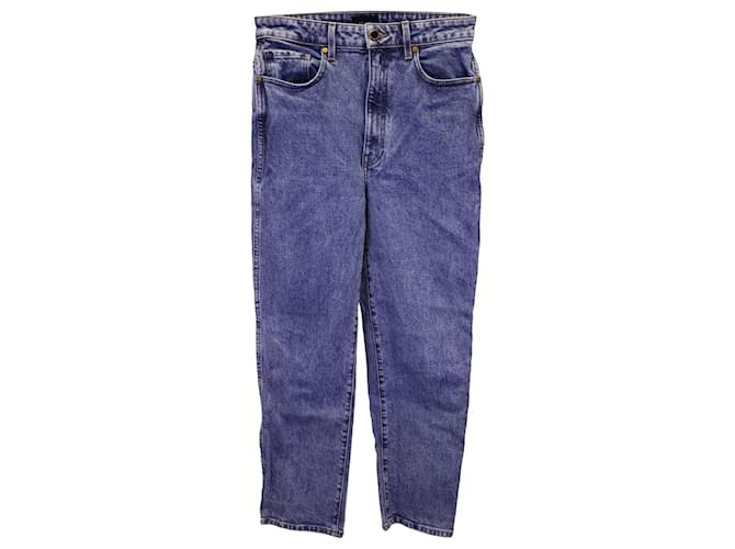Jeans Khaite Straight Leg em jeans de algodão azul  ref.1218153