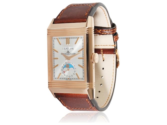 Jaeger Lecoultre Jaeger-LeCoultre Reverso Tribute Duoface Q3912530   216.2.D3 relógio masculino Metálico Metal Ouro rosa  ref.1218163