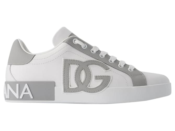 Dolce & Gabbana Portofino Sneakers - Dolce&Gabbana - Leather - White  ref.1218165