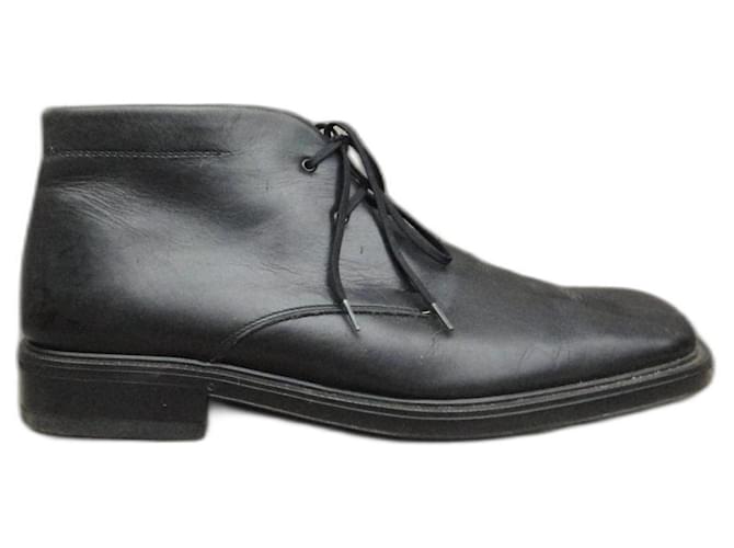 Salvatore Ferragamo p boots 41,5 Black Leather  ref.1218169