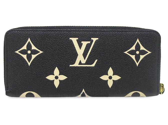 Louis Vuitton Black Monogram Empreinte Giant Zippy Wallet Leather  ref.1218186