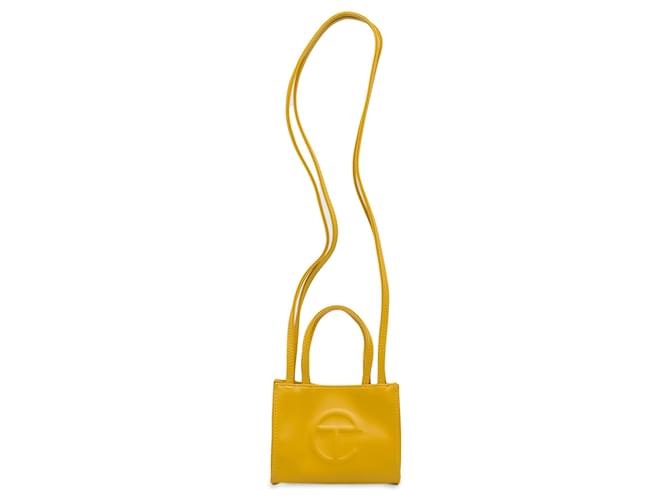Autre Marque Telfar Yellow Small Shopping Tote Leather Pony-style calfskin  ref.1218208