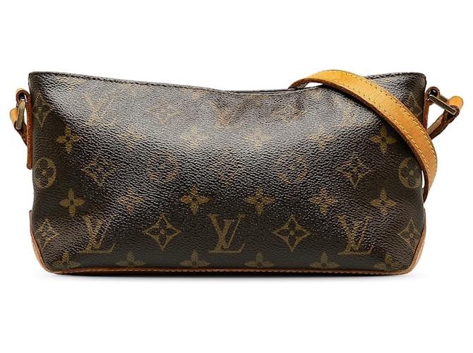 Louis Vuitton Brown Monogram Trotteur Leather Cloth  ref.1218218