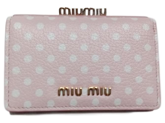 Miu Miu MADRAS Pink Leather  ref.1218244