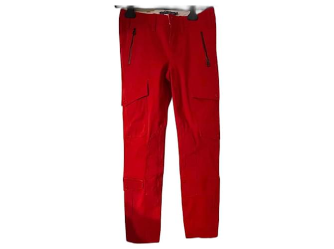 Ralph Lauren calça, leggings Vermelho Algodão Poliéster Elastano  ref.1218331
