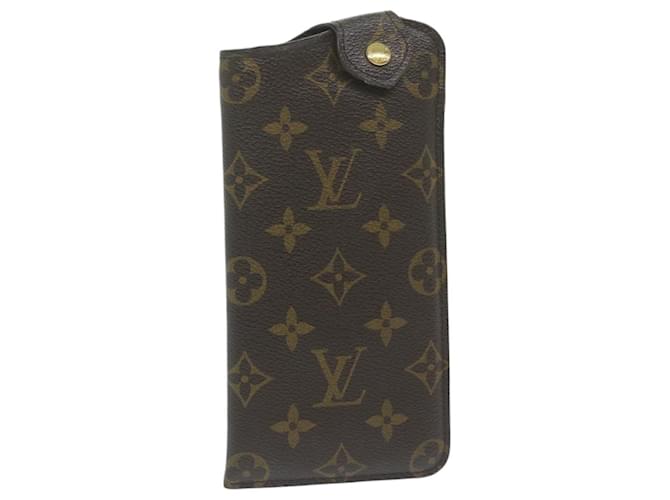 LOUIS VUITTON Monogram Etui Lunette MM Glasses Case M66544 LV Auth yk10112 Cloth  ref.1218360