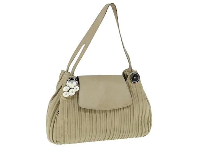 Bulgari BVLGARI Sac Bandoulière Cuir Beige Auth bs11407  ref.1218407