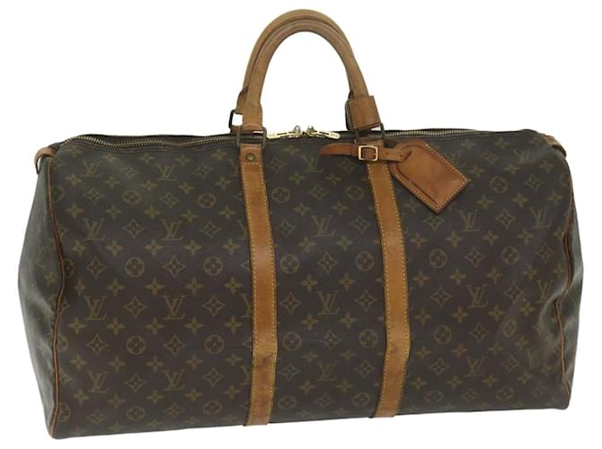 Louis Vuitton-Monogramm Keepall 60 Boston Bag M.41422 LV Auth bs11118 Leinwand  ref.1218408