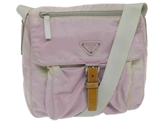 PRADA Shoulder Bag Nylon Pink Auth bs11377  ref.1218431