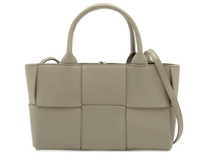 Bottega Veneta The Arco Mini Maxi Intrecciato Leather 2-Ways Tote Bag Green  ref.1218485