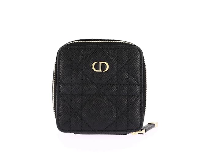 Mini Boîte à Bijoux Dior Black Leather  ref.1218490