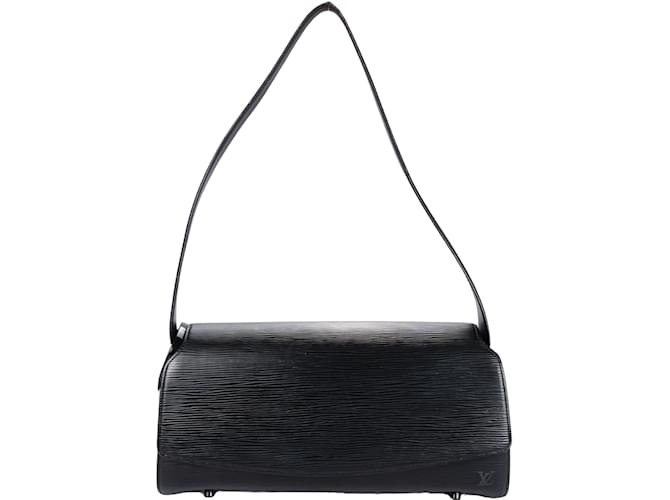 Bolsa de ombro Louis Vuitton Noir Epi Leather Nocturne GM Preto Lona  ref.1218532