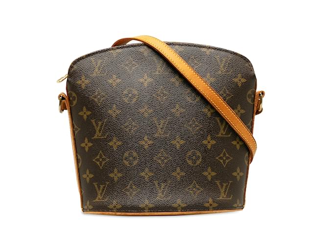 Brown Louis Vuitton Monogram Drouot Crossbody Bag Leather  ref.1218555