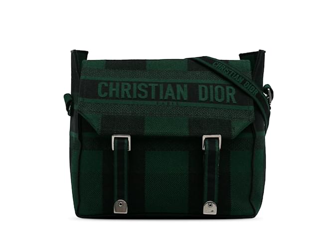 Green Dior Diorcamp Messenger Bag Cloth  ref.1218567