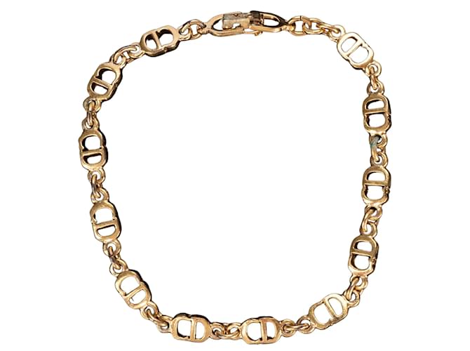 Christian Dior Golden CD Bracelet Metal  ref.1218573