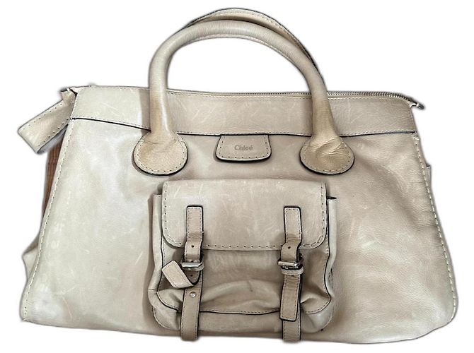 Chloé Edith Beige Pelle