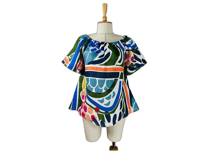 Camicetta di lino multicolore 120% LINO