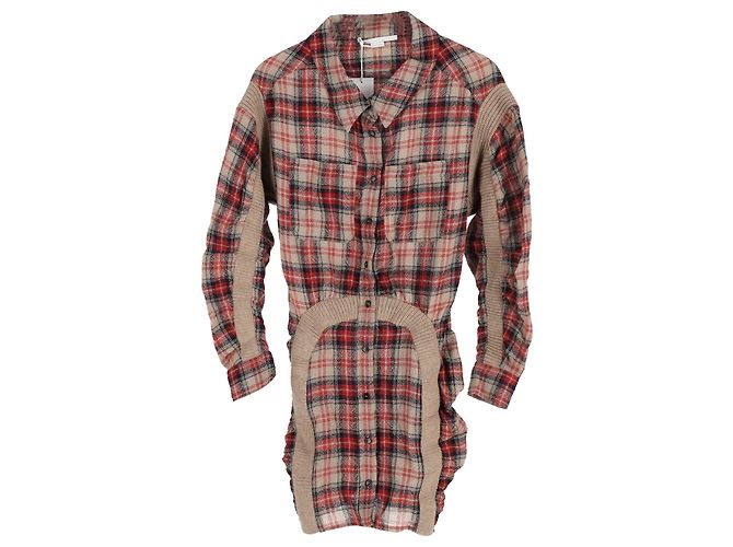 Stella Mc Cartney Abito Stella McCartney Wren con ruches in cotone multicolore Stampa python