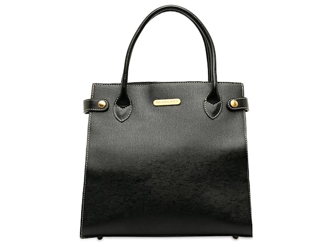 Burberry Black Leather Handbag Pony-style calfskin  ref.1218663