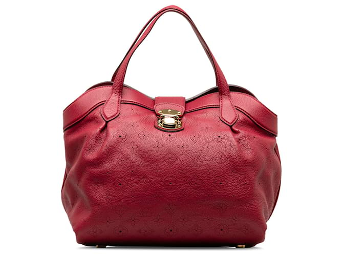 Louis Vuitton Red Monogram Mahina Cirrus PM Leather Pony-style calfskin  ref.1218680
