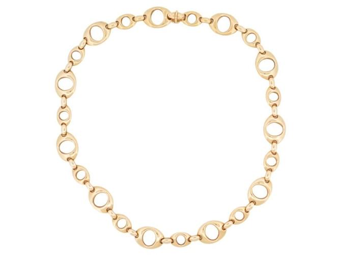 VINTAGE CHRISTIAN DIOR NECKLACE IN YELLOW GOLD 18K 67.5 GR YELLOW GOLDEN NECKLACE  ref.1218711