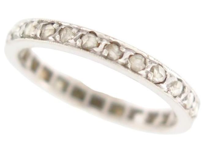 Autre Marque AMERICAN ALLIANCE RING 25 diamants 0.5ct white gold 18k t49 GOLD DIAMONDS RING Silvery  ref.1218718