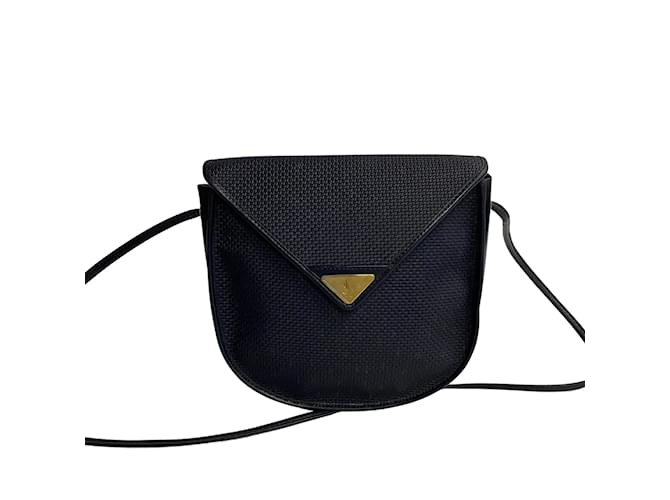 Yves Saint Laurent Envelope Crossbody Bag Preto Lona  ref.1218813