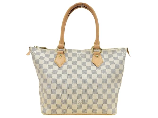 Louis Vuitton Saleya Bege Lona  ref.1219013