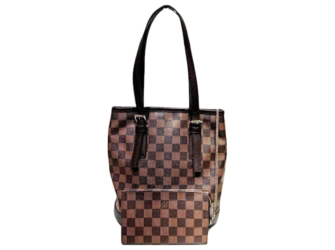 Louis Vuitton Bucket Brown Cloth  ref.1219025