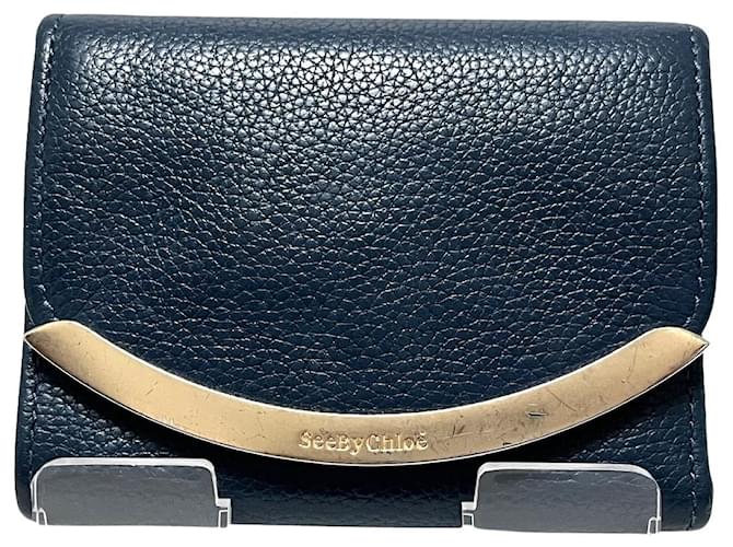 See by Chloé SEE BY CHLOE Navy blue Leather  ref.1219049