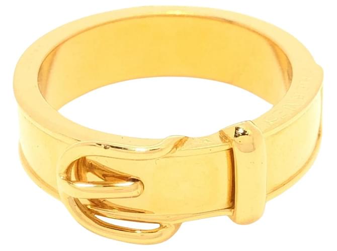 Ring Hermès Hermes Dourado Metal  ref.1219125