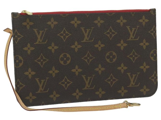 LOUIS VUITTON Monogramm Neverfull MM Beutel Zubehörbeutel LV Auth am5581