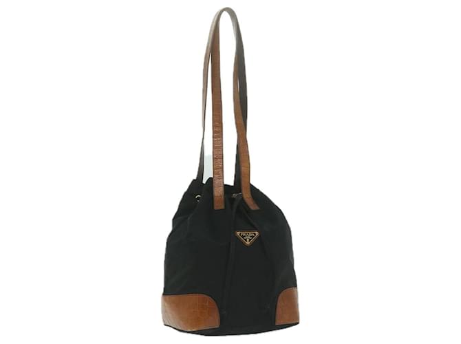 Tote Bolsa Prada Nylon Preto Autêntico bs11431  ref.1219289