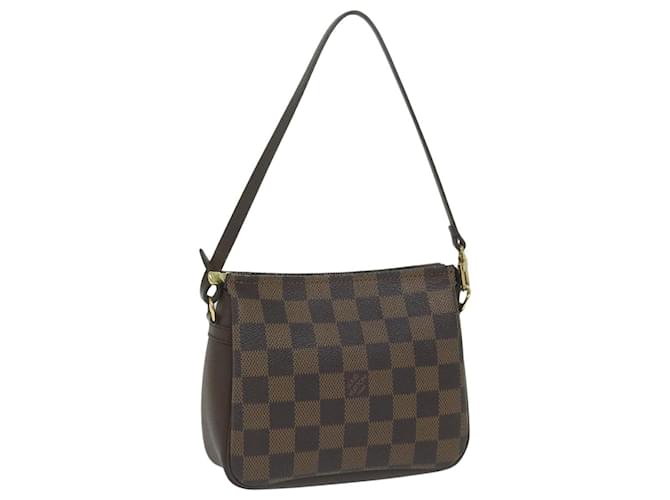 LOUIS VUITTON Damier Ebene Trousse makeup Pouch N51982 LV Auth ki4002  ref.1219294