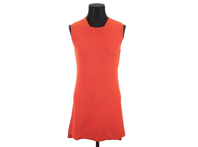 Dior Wool dress Orange  ref.1219365