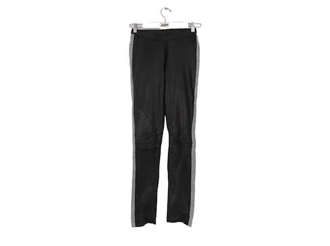 Iro Slim leather pants Black  ref.1219366