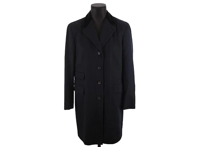 Loro Piana Wool coat Black  ref.1219367