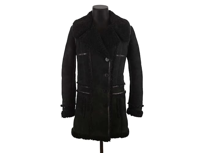 Balenciaga Wool coat Black  ref.1219374