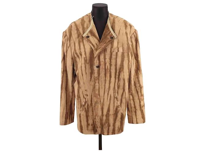 Autre Marque giacca di cotone Marrone  ref.1219381